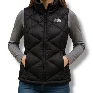 The North Face 550 Fill Down Puffer Vest Goose Down Black Size Small
